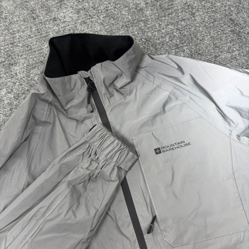Mountain Warehouse Adrenaline‎ II Jacket US 6 Silver Reflective Waterproof Men's